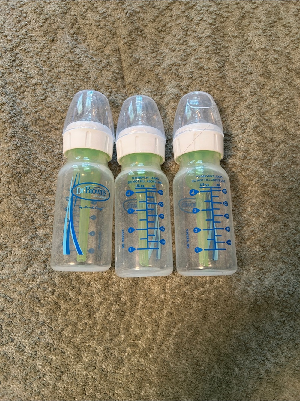 Dr. Brown's Green-Accent Baby Bottles (3 Pack)